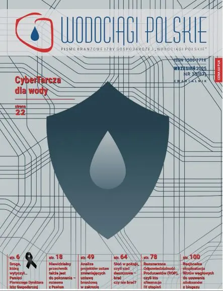 Ekspert Michał Giziński dla kwartalnika Wodociągi Polskie