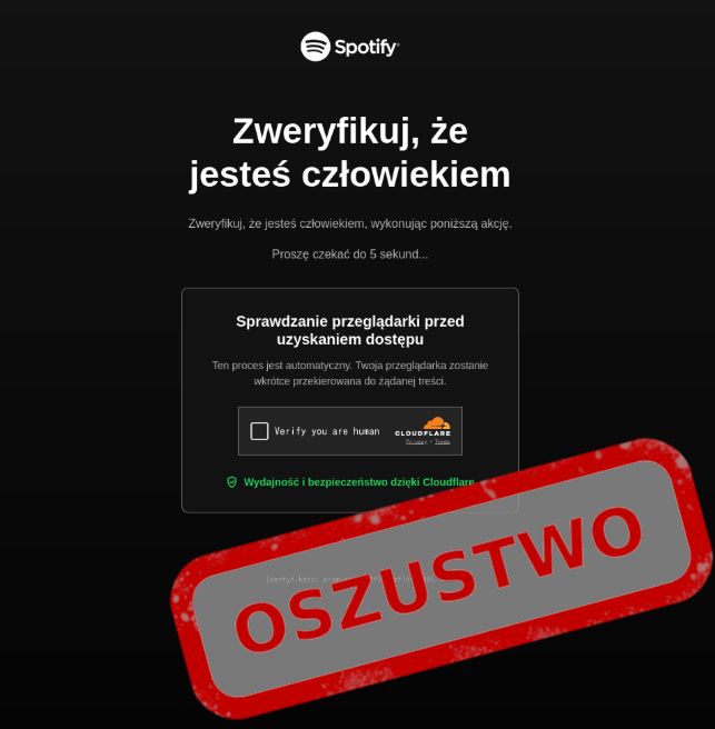 Uwaga na fałszywe powiadomienia o płatnościach w Spotify